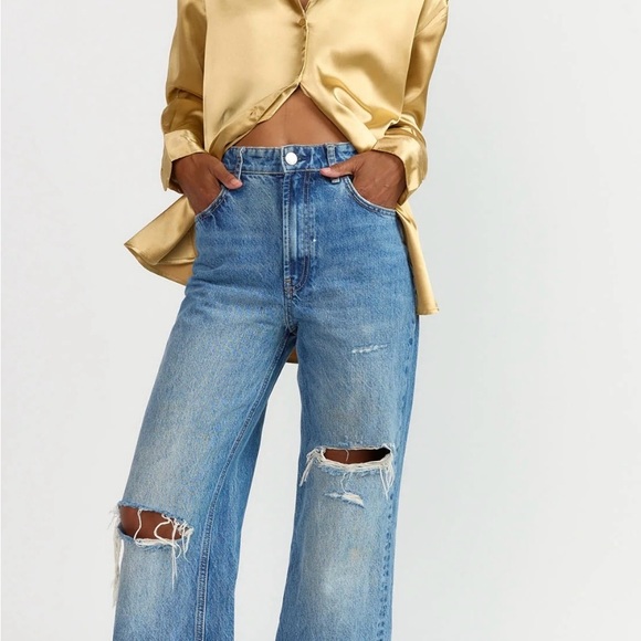 New York & Company Gold Blouse - Picture 3 of 3